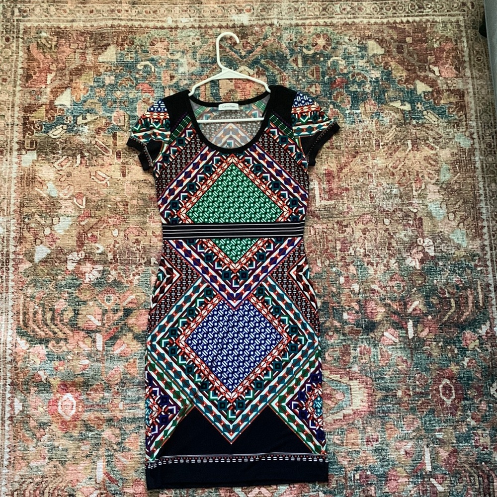 Calvin Klein polyester spandex dress